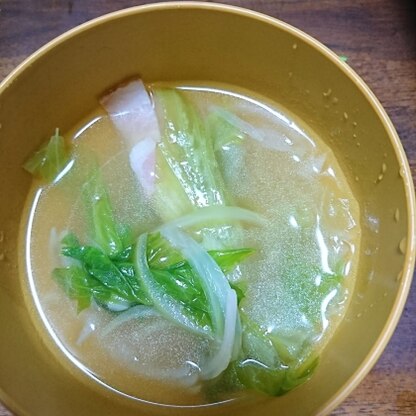 食感を活かした簡単スープ、美味しくいただけました(^▽^)/